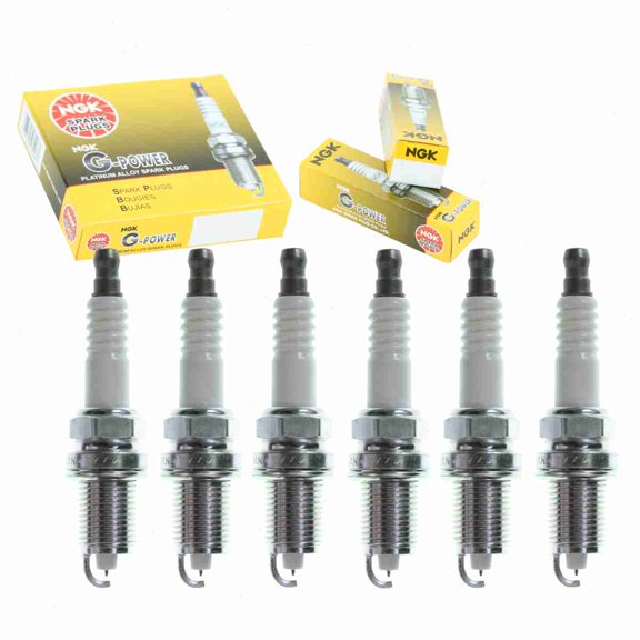 6 pc NGK G-Power Spark Plugs compatible with Dodge Dakota 3.7L 3.9L V6 1997-2010