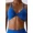 blue, variant on Attraco Women's Sports Bra Cross Back Padded Sports Vest Low Impact Gym Yoga Bra