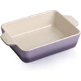 thumbnail image 1 of SWEEJAR Ceramic Baking Dish, Rectangular Small Baking Pan with Double Handles, 22OZ for Cooking, Brownie, Kitchen, 6.5 x 4.9 x 1.8 Inches (Gradient Purple), 1 of 6
