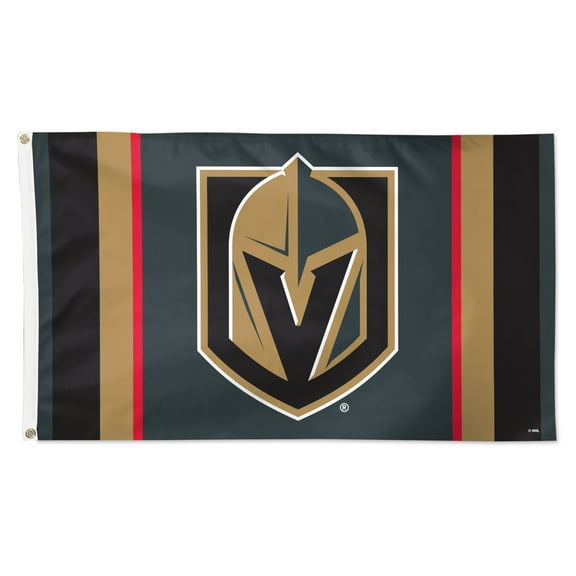 WinCraft Vegas Golden Knights 3' x 5' Team Stripe Deluxe Single-Sided Flag