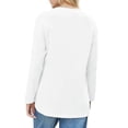 thumbnail image 2 of Women Long Sleeve T Shirt Casual Crew Neck Basic Top, 2 of 4