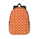 thumbnail image 1 of Easygdp Orange And White Polka Dot Mochila Ligera de 15 Pulgadas para Estudiantes, Mochila Cómoda para la Escuela y Viajes, Correas Ajustables, 1 of 6