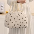 thumbnail image 4 of PONPRNGY Lunch Bag for Women Men, Reusable Lunch Box, Insulated Lunch Pail bag with Large Capacity, Cute Corduroy Lunch Tote Bags, Cooler Lunch Container for Work Travel office Picnic, 4 of 6
