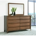 thumbnail image 2 of Maderia 8-drawer Dresser and Mirror Walnut, 2 of 12