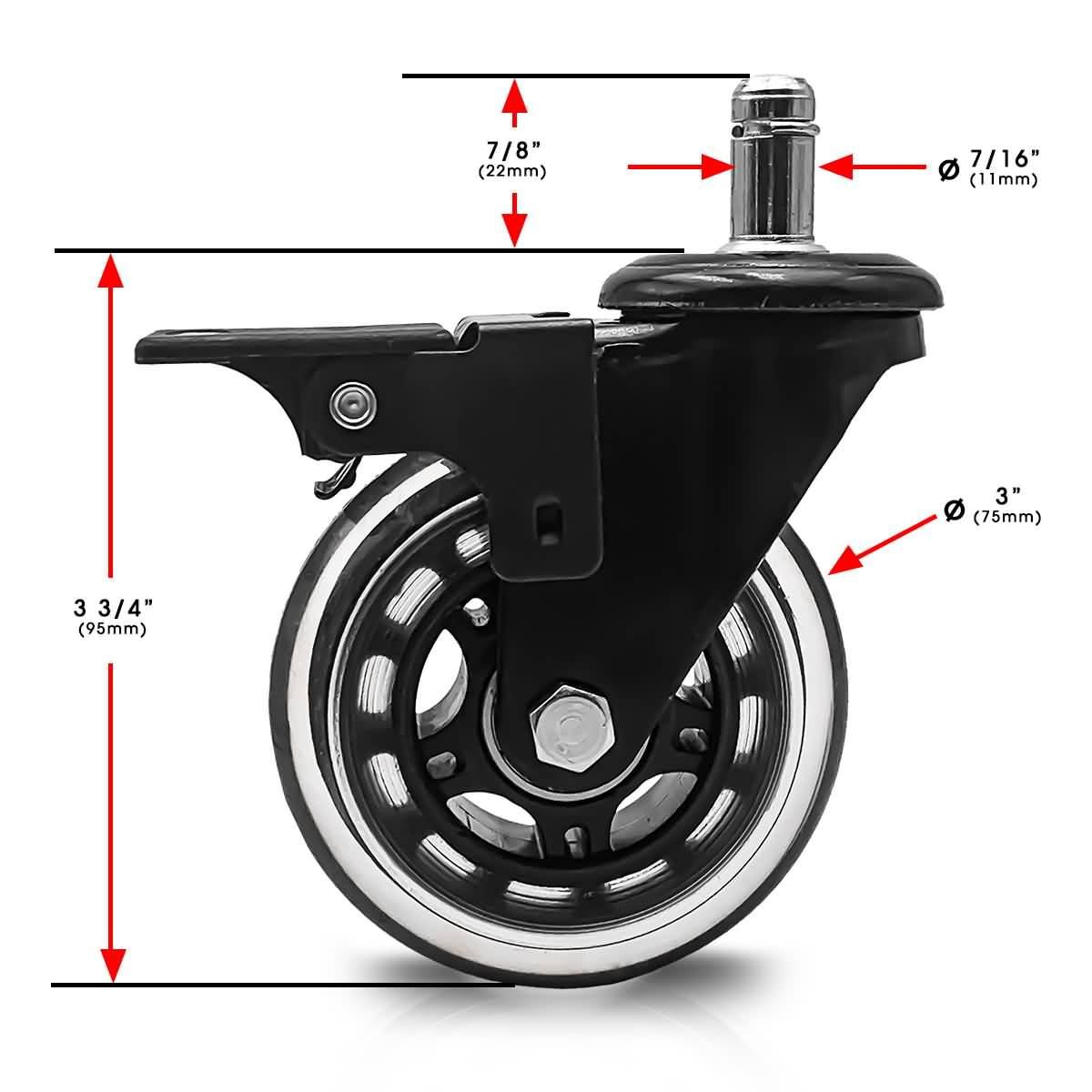 Color : Universal, Size : 3 inches 4 pieces MUMA 3-inch Heavy Duty Horizontal Adjustment Support Wheel Foma Silent Casters Industrial Equipment Machinery Universal Wheel Color : Universal, Size : 3 inches 4 pieces MUMA 3-inch Heavy Duty Horizontal Adjustment Support Wheel Foma Silent Casters Industrial Equipment Machinery Universal Wheel