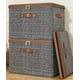 thumbnail image 5 of Caja Organizadora de Ropa y Otros Artículos para El Hogar. Caja de Almacenamiento Plegable de Tela No Tejida. Gran Capacidad. Asas Reforzadas. Plegable. Incluye 1 Caja Organizadora de Ropa., 5 of 5
