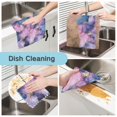 thumbnail image 2 of Yayeee 6 Pack Kitchen Dishcloths for Washing Dishes Soft Absorbent Microfiber Towels, Watercolor Pink Marble Pattern, 2 of 9