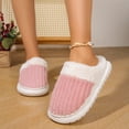 thumbnail image 2 of Wovix Women's on Fuzzy Slippers Memory Foam Cushionin House Slippers Outdoor Indoor Thermal Plush Bedroom Shoes Scuff with Fluffy Collar Lining, 2 of 9