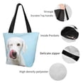 thumbnail image 5 of Kdxio Puppy Licks Nose Women Reusable Grocery Bags Foldable Ripstop,Reusable Shopping Bags for Shopping,Gym,Gift, 5 of 7