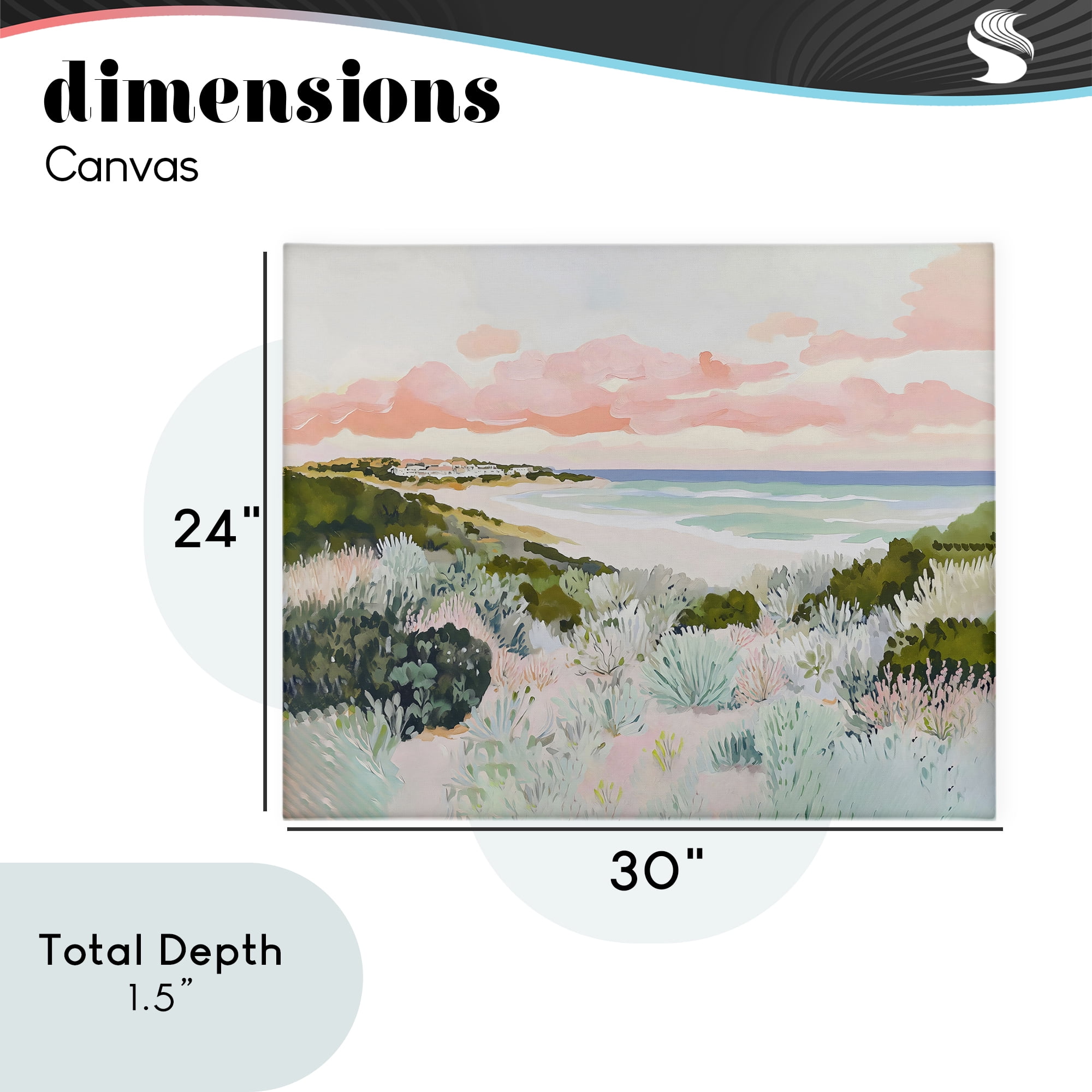 Stupell Industries Beach Grasses & Pastel Skies Canvas Wall Art, design by The Prints Vibe
