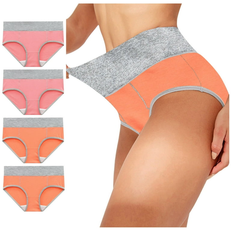 Rovga Underwear For Women Female Solid Color Patchwork Briefs