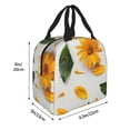 thumbnail image 3 of Lsque Sunny Yellow SunFlower Pattern Lunch Bag Women/Men Insulated Lunch Box,Small Leakproof Cooler Food Lunch Containers Reusable High Capacity Lunch Tote Bags, 3 of 6