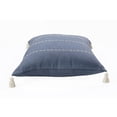 thumbnail image 2 of Estonia Hand-Woven Striped Linen Throw Pillow, Navy, 20" x 20", Count per Pack 1, 2 of 7