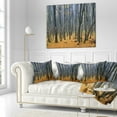 thumbnail image 2 of Designart Dark Woods in Autumn Forest - Modern Forest Throw Pillow - 16x16, 2 of 4