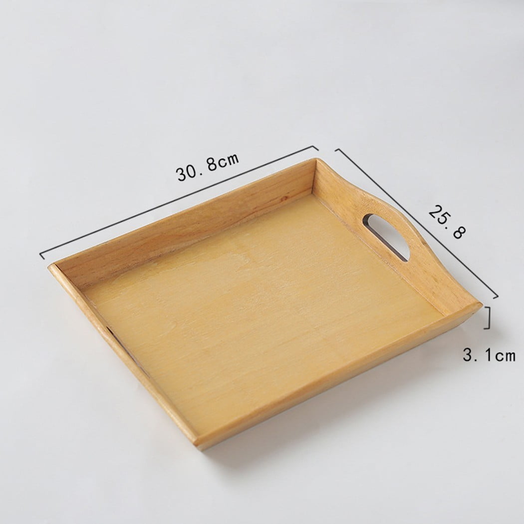 Details about   Wooden Large Serving Tray Rectangle Dinner Food Fruit Tea Bread Snack Cup Q2K2