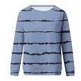 thumbnail image 5 of WRKEKC Chandail en Molleton Mode Tendance pour Femmes, Chandail à Manches Longues Col Rond avec Motifs Uniques pour Style Décontracté Mode Urbaine Bleu Clair G, 5 of 5