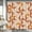 Brown, variant on Orange Floral Green Shower Curtain Vintage Mid Century Modern Abstract Geometric Bathroom Curtain Boho Retro Classic 1950S 1960S Home Bathtub Decor Fabric Waterproof Bath Curtain 72x72 Inch