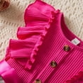thumbnail image 5 of XXWXYD Little Girls Sparkle Tulle Part𝗒 Dress Ruffled Sleeve Formal Tutu Outfit Glitter Birthday Photo Shoot Dress for Special Occasions, 5 of 9