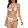 thumbnail image 1 of NICKSUN Women's Bikini Sets, Cute Print Two Piece Bathing Suits Sexy Halter Padded Bikini Swimsuits, 1 of 6