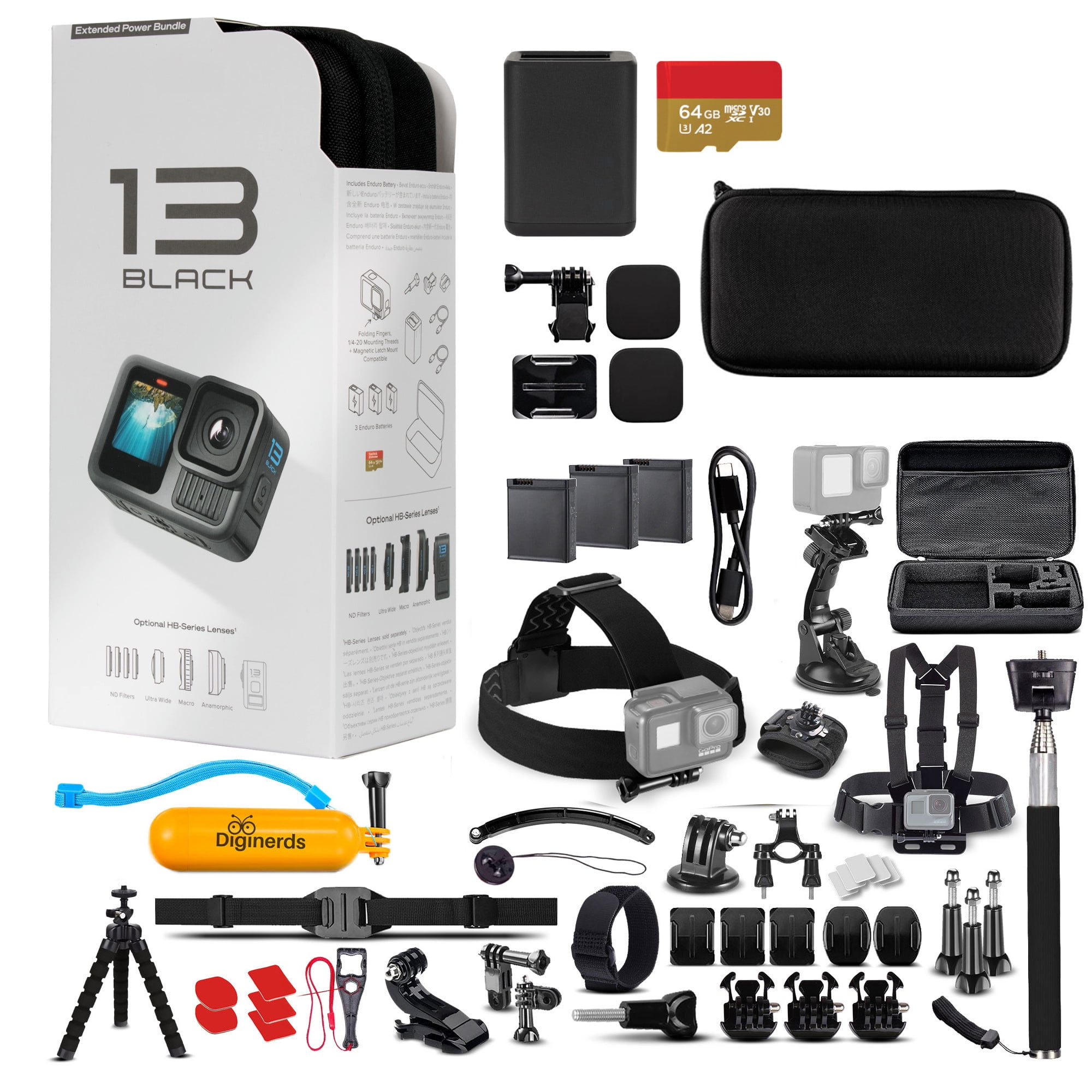 GoPro HERO11 Black Edition Bundle - Volta, Media & Light Mod