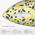 thumbnail image 6 of ZICANCN Fresh Yellow Daisy Throw Pillow Covers, Bed Couch Sofa Knit Decorative Pillow Covers for Living Room Farmhouse, 22"x22", 6 of 8