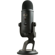 Blue Yeti Blackout USB Gaming Microphone with Blue VO!CE Effects, Multi-Pattern Recording, Plug and Play