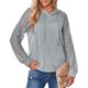 thumbnail image 4 of Round Neck Hoodie, Women Hoodie Pure Color Drawstring For Lady For Dating For Office ANGGREK No, 4 of 5