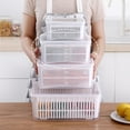 thumbnail image 1 of Storage Box with Mesh Basket Stackable Food Container Set Saving Your Time and Money, 1 of 4