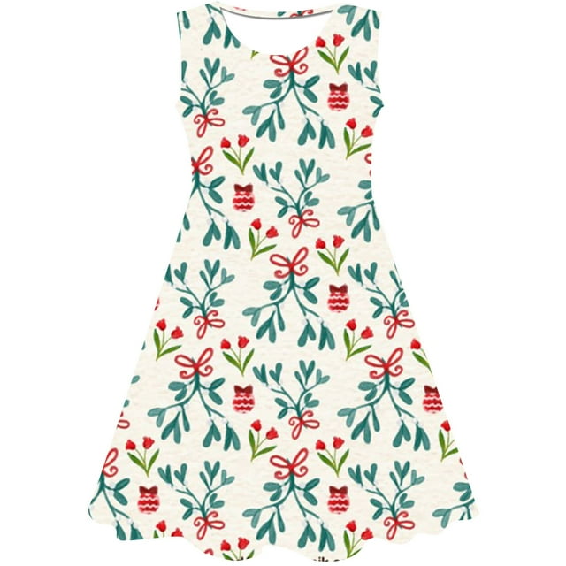 Ropa de verano para niños de Papá Noel, vestidos bonitos de Navidad para niñas pequeñas, disfraz de fiesta de Papá Noel, trajes 3D Christmas8T Gao Jinjia LED