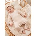 thumbnail image 6 of Cenuakty Baby Girls Fall Outfits Cute Solid Color Long Sleeve Romper and Headband, 6 of 9