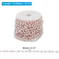 thumbnail image 2 of Uxcell 10m/33 Feet Faux Pearl Beading Chain with Spool, 3mm Brass Chain Link for Jewelry Making Style 1, Rose Gold, 2 of 6