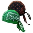 thumbnail image 1 of Gorro tipo bandana de pirata para ciclismo, transpirable, duradero y resistente al viento. floral verde, 1 of 5