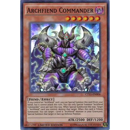 Yu-Gi-Oh 2014 Mega Tin Single Card Secret Rare Archfiend Commander (Best Cards For Commander)