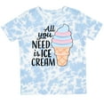 thumbnail image 3 of Inktastic All You Need is Ice Cream with Ice Cream Cone Boys or Girls Toddler T-Shirt, 3 of 5