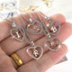 thumbnail image 2 of Collar con colgante de corazón de circonita cúbica con inicial de 26 letras del alfabeto de la A a la Z para mujer M---Código de modelo 29159, 2 of 4