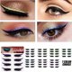thumbnail image 1 of Ganfancp 4Pares Pegatinas Reutilizables para Párpados y Pestañas Maquillaje Fácil Aplicación Instantánea Ofertas Flash 1X Caja de 4 Pares de Pestañas Postizas, 1 of 1