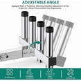 thumbnail image 2 of Fishing Rod Holder for Car 4 Link Tube for 2" Hitch Receiver Angle Adjustable Stainless Steel Fishing Pole Rack Rust Resistant Quick Release, Corrosion Resistant, 2 of 7