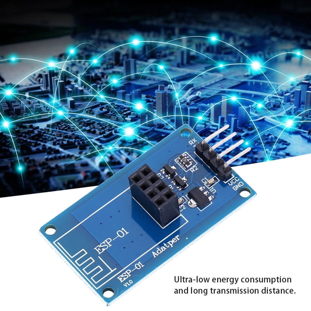 Módulo de Adaptador Inalámbrico de Paso Inalámbrico, Módulo Adaptador Duradero de 3.3v, Productos Industriales ESP-01 Para Productos Electrónicos