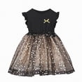 thumbnail image 1 of NIEWTR Robe Tutu Douce et Belle pour Fille, Bébé Princesse, Anniversaire, Fête Flower Girl, Robe d'Été (Noir, 3-4 Ans), 1 of 8