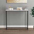 thumbnail image 4 of Safdie & Co. Table Console Marbre Métal Noir, 4 of 4