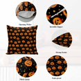 thumbnail image 5 of Throw Pillow Covers 18x18 Inch Set of 2 Pumpkin Monster Halloween Decorative Pillow Covers Stars Black Orange Cushion Cover Pillowcase for Sofa Couch Bed Home Decor, 5 of 9