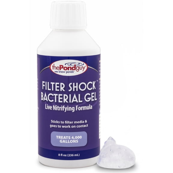 The Pond Guy Filter Shock Gel, Water Garden & Koi Ponds Beneficial Microbe Filter Gel Treatment 8 oz