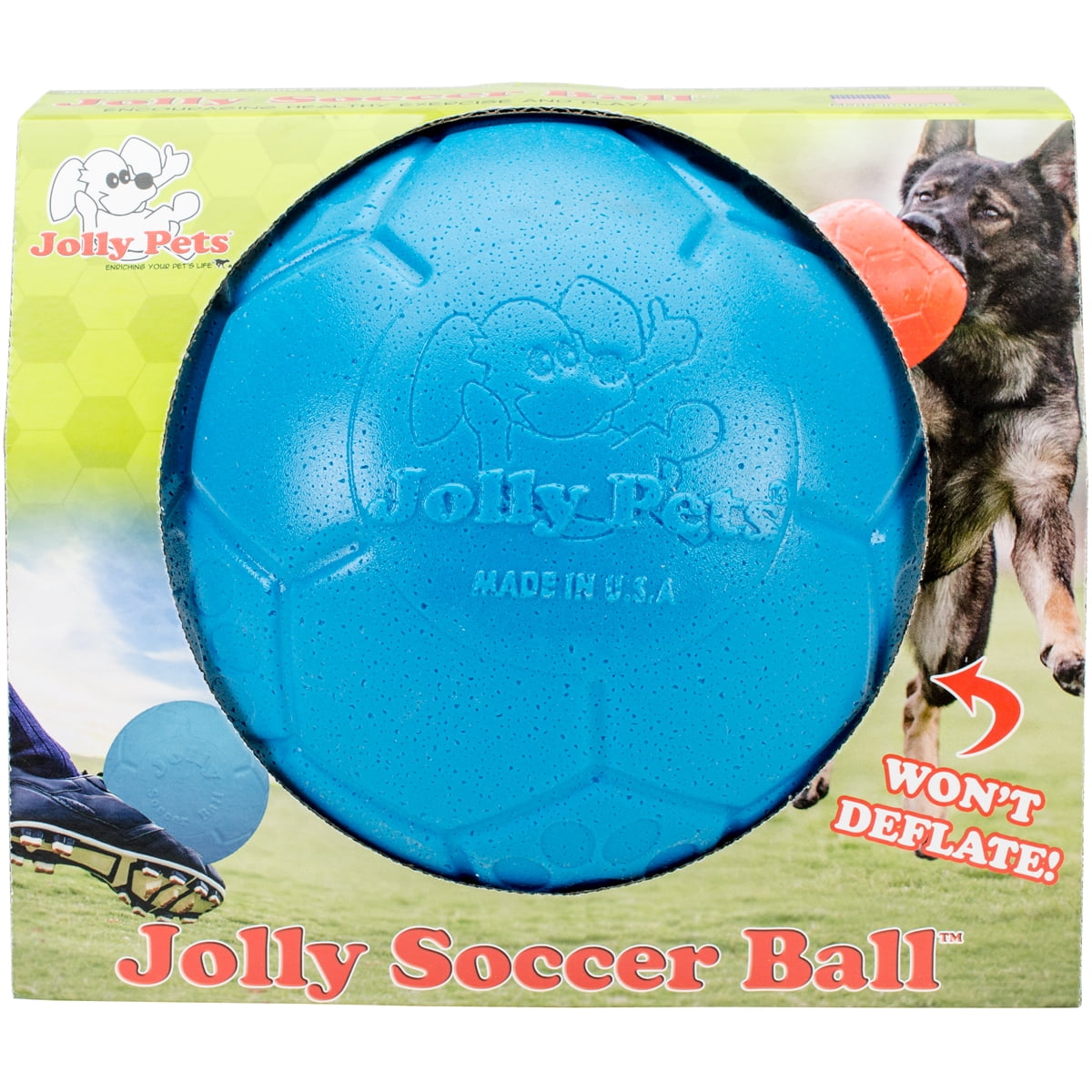 Jolly Soccer Ballon de football Bleu foncé 20 cm 