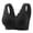 Black, variant on Front Closure Bra Women No Underwire Front Snap Wireless Bra Lightly Lined Supportive Mastectomy Bralettes Bras for Older Women Pink 2XL