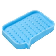 juguse Silicone Soap Holder Anti Slip Quickly Draining Soap Tray Soft Easy to Clean Soap Dish for Home Bathroom Shower Soap Storage