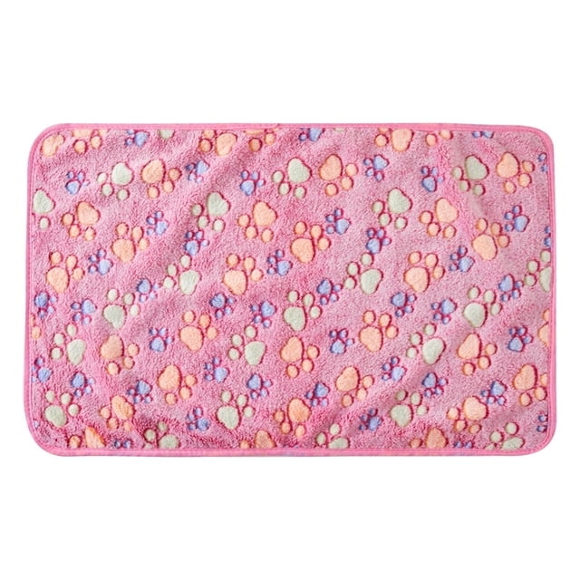 Manta reversible de poliéster para mascotas, de felpa, doble comodidad, cálida y acogedora, lavable a máquina, para perros, gatos, jaulas, sofás, camas y viajes