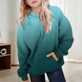 thumbnail image 3 of LRen Halloween Gifts Hoodies for Girls Cute Oversized Gradient Pullover Hooded Sweatshirts Long Sleeve Preppy Trendy Fall Winter Clothes Size 5-16 Years, 3 of 6