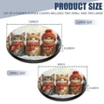 thumbnail image 2 of Electric Stove Burner Covers, Set of 4, Round Burner Cover,8 and 10 Inch,Group_Of_Cats_Wearing_Winter_Hats_And_Scarves, 2 of 4