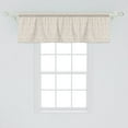 thumbnail image 2 of Ambesonne Vintage Window Valance, Abstract Scroll Style Composition with Retro Royal Swirling Branches and Blossoms, Curtain Valance for Kitchen Bedroom Decor with Rod Pocket, 54" X 18", Tan White, 2 of 3