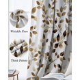 thumbnail image 3 of Gray Eucalyptus Leaves Kitchen Curtains Summer Botanical Watercolor Retro Cafe Short Curtains for Bathroom Blackout Window Curtain Small Window Treatment Drapes for Bedroom Living Room 52"x45"x2, 3 of 9